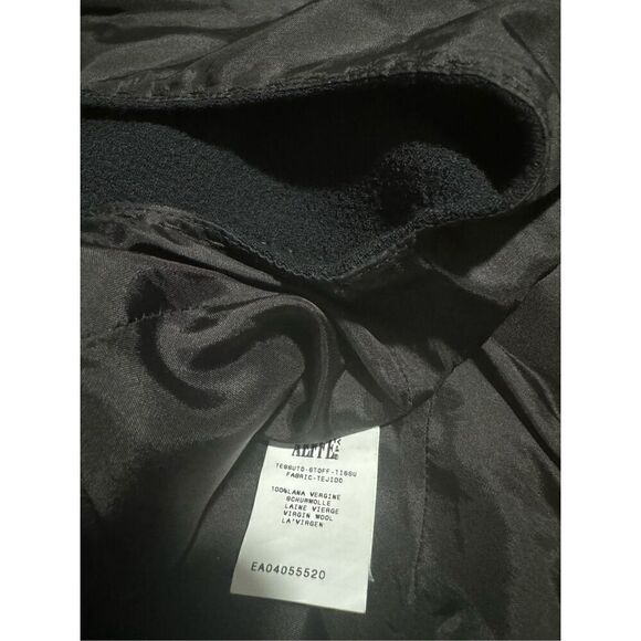 Moschino Black midi dress 100% Virgin wool sleeveless 10 - Picture 3 of 9